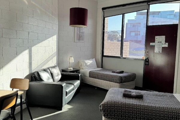 Blackout curtains, iron/ironing board, free cots/infant beds, free WiFi