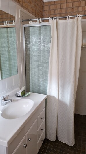 Deluxe-Suite, 1 Schlafzimmer, Nichtraucher, Kochnische | Badezimmer | Dusche, kostenlose Toilettenartikel, Handtücher