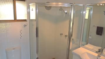 Free toiletries, hair dryer, towels