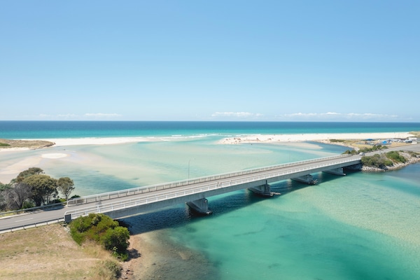 Uitzicht op strand/zee