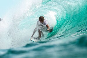 A person surfing a wave. - Blue Seas Holiday Villas (Scamander)