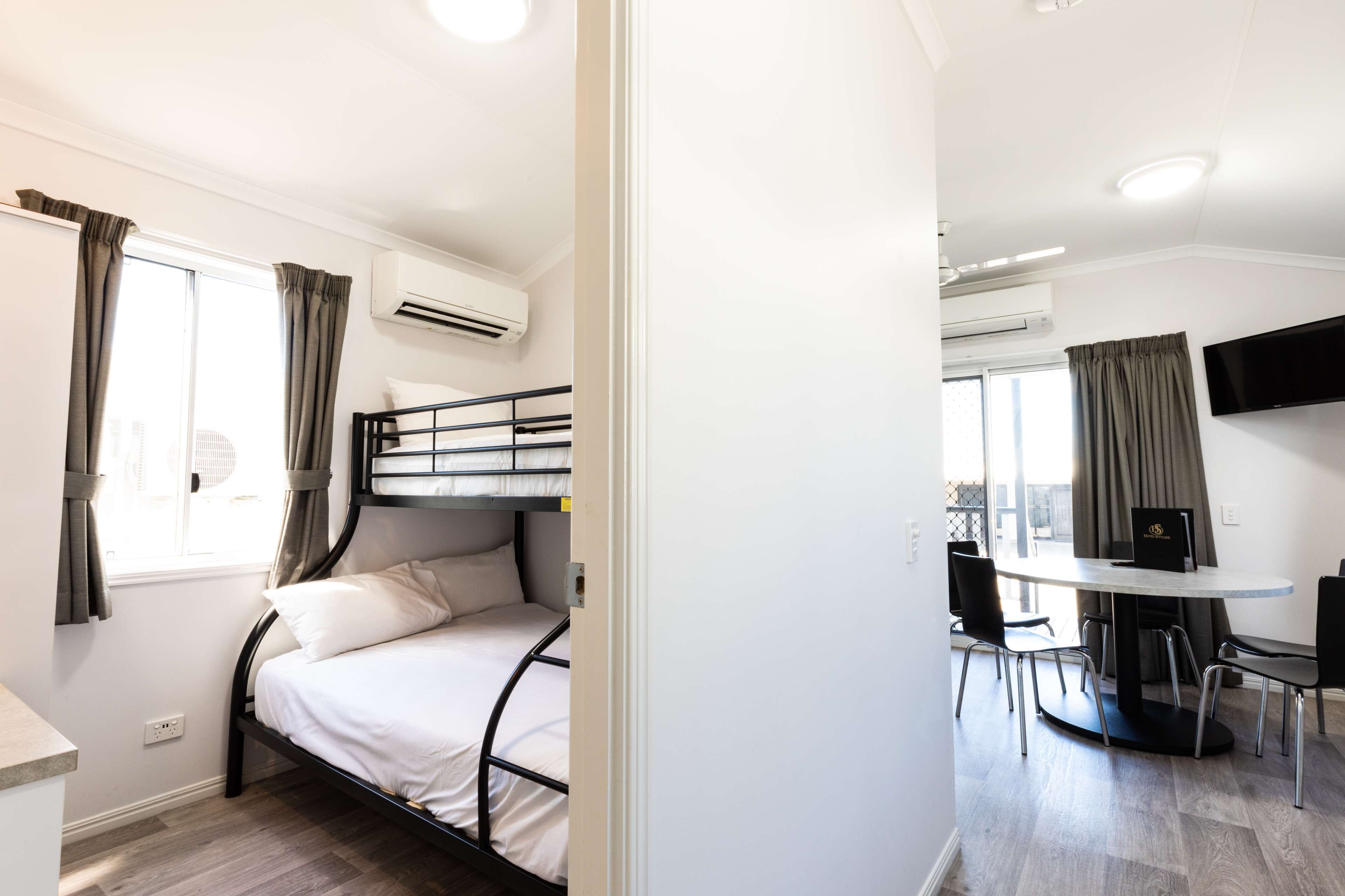 Two Bedroom Cabin | Desk, iron/ironing board, free WiFi, bed sheets