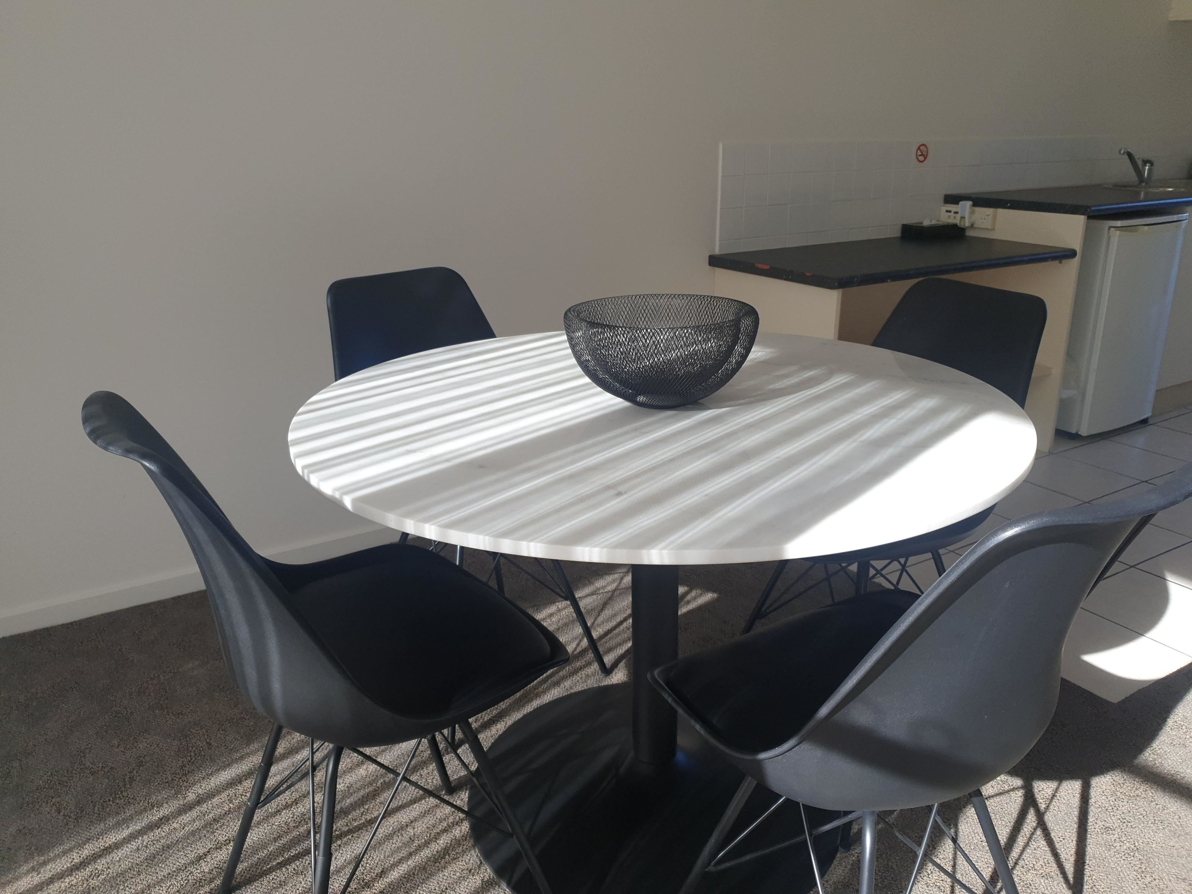 Spiseområde på rommet