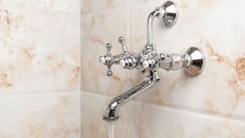 Chambre Standard | Salle de bain | Douche, articles de toilette gratuits, chaussons, serviettes fournies