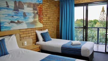 Hypo-allergenic bedding, desk, iron/ironing board, rollaway beds