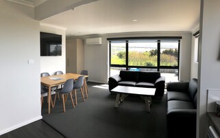 Standard Apartment, 3 Bedrooms, Kitchen | Living area | 42-inch TV with digital channels