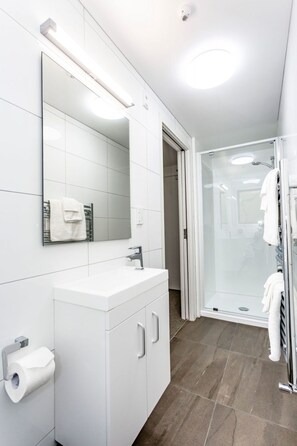 Luxury Studio Suite, 1 King Bed with Sofa bed, Ensuite, Mountain View | Bathroom