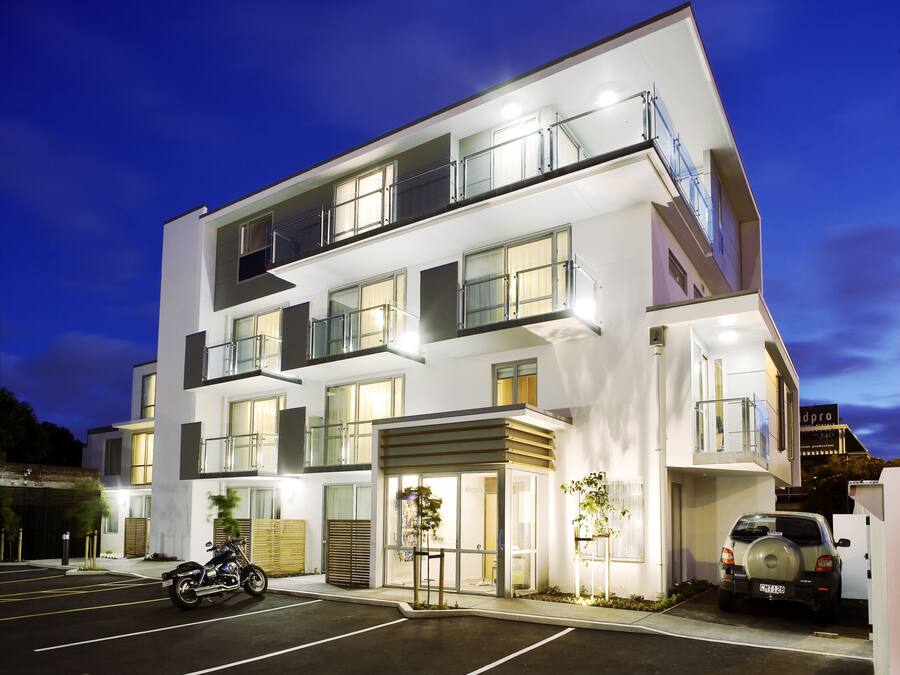 Front of property – evening/night