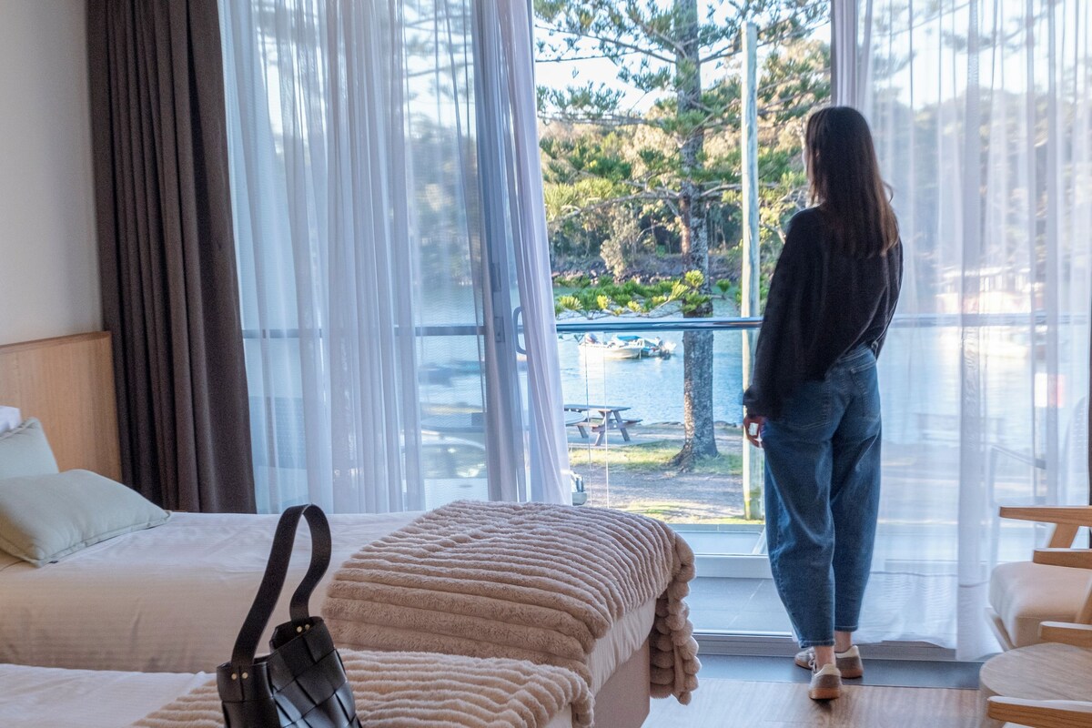 Superior Room, Multiple Beds, River View | Desk, laptop workspace, soundproofing, iron/ironing board