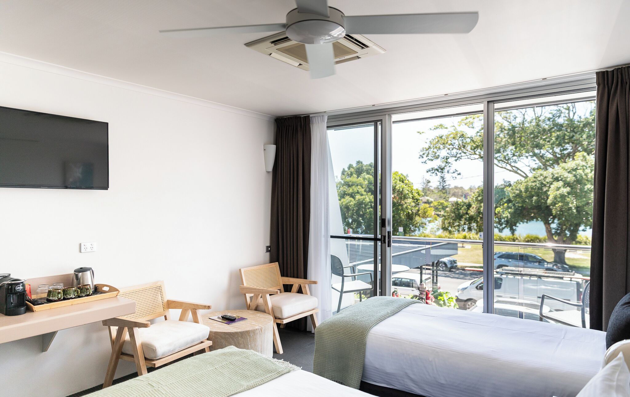 Desk, laptop workspace, soundproofing, iron/ironing board