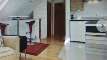 Flat-screen TV, DVD player