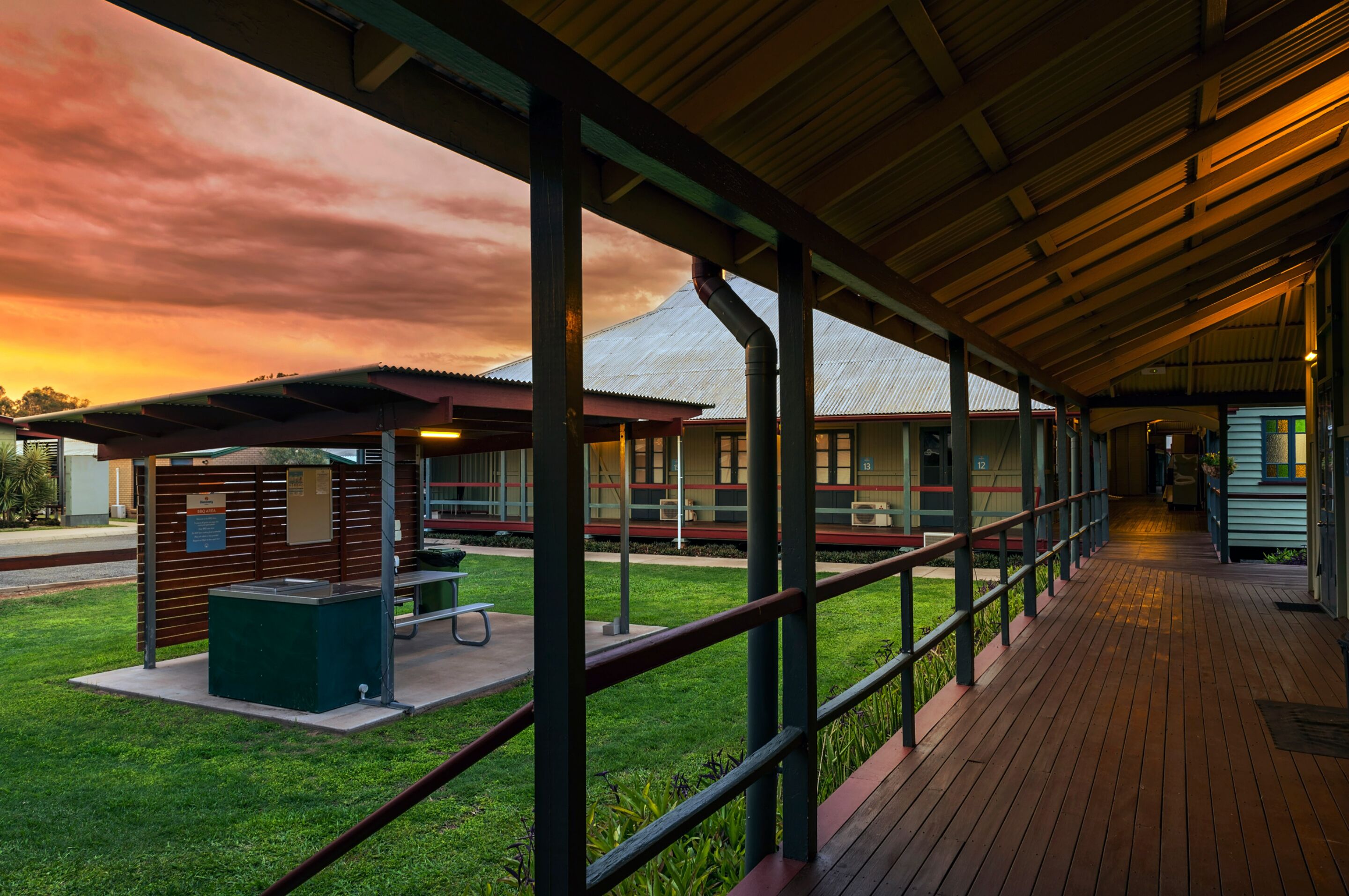 standard ensuite | front of property – evening/night