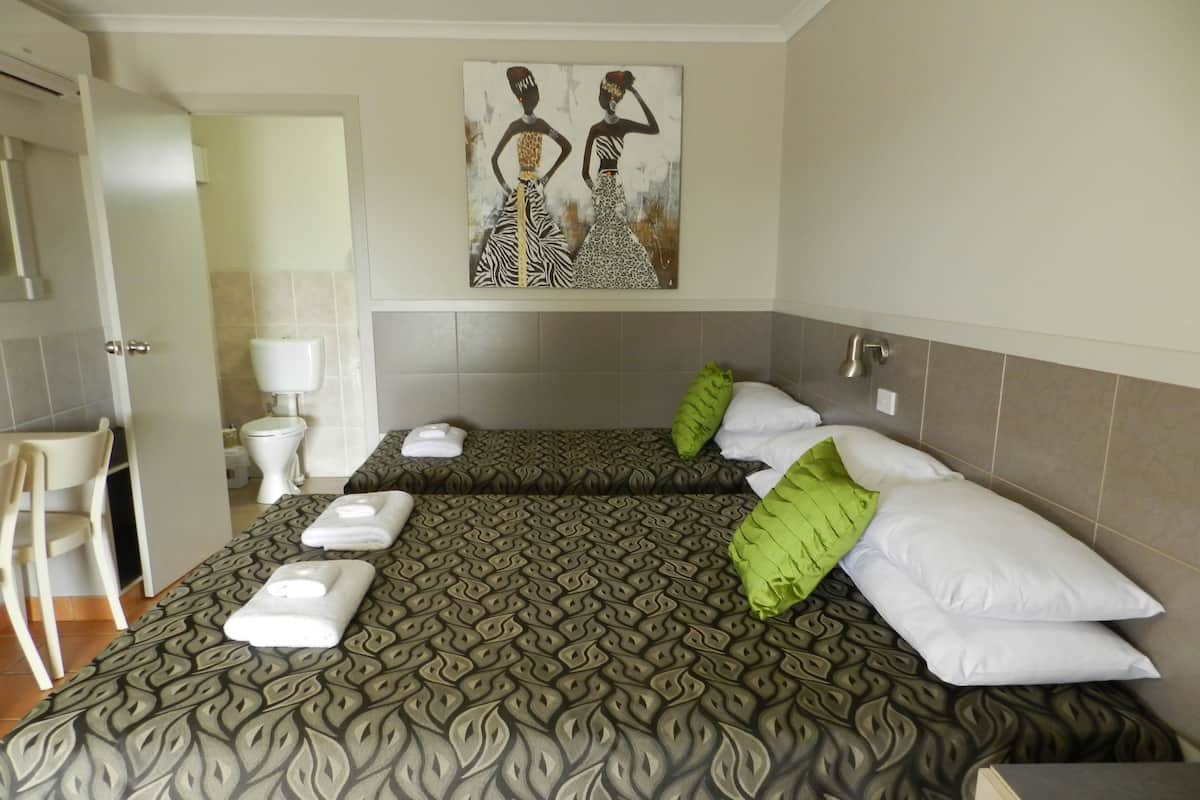 Habitación Deluxe con 2 camas individuales (Deluxe Triple (2-3 ppl)) | Insonorización, tabla de planchar con plancha y wifi gratis