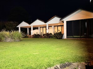 Front of property – evening/night