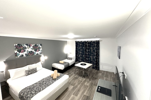 Iron/ironing board, cots/infant beds, free WiFi, bed sheets