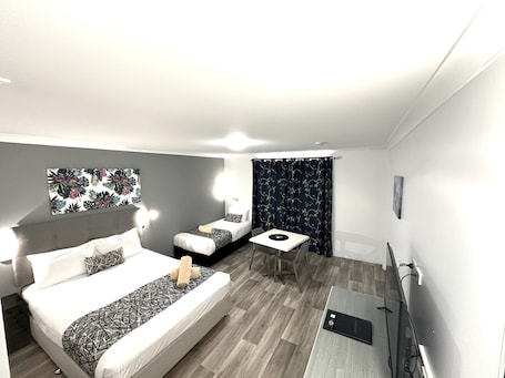 Iron/ironing board, cribs/infant beds, free WiFi, bed sheets