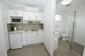 Superior Queen Room | Private kitchenette | Fridge, microwave, coffee/tea maker, electric kettle - Raintree Motel Biloela (Biloela)