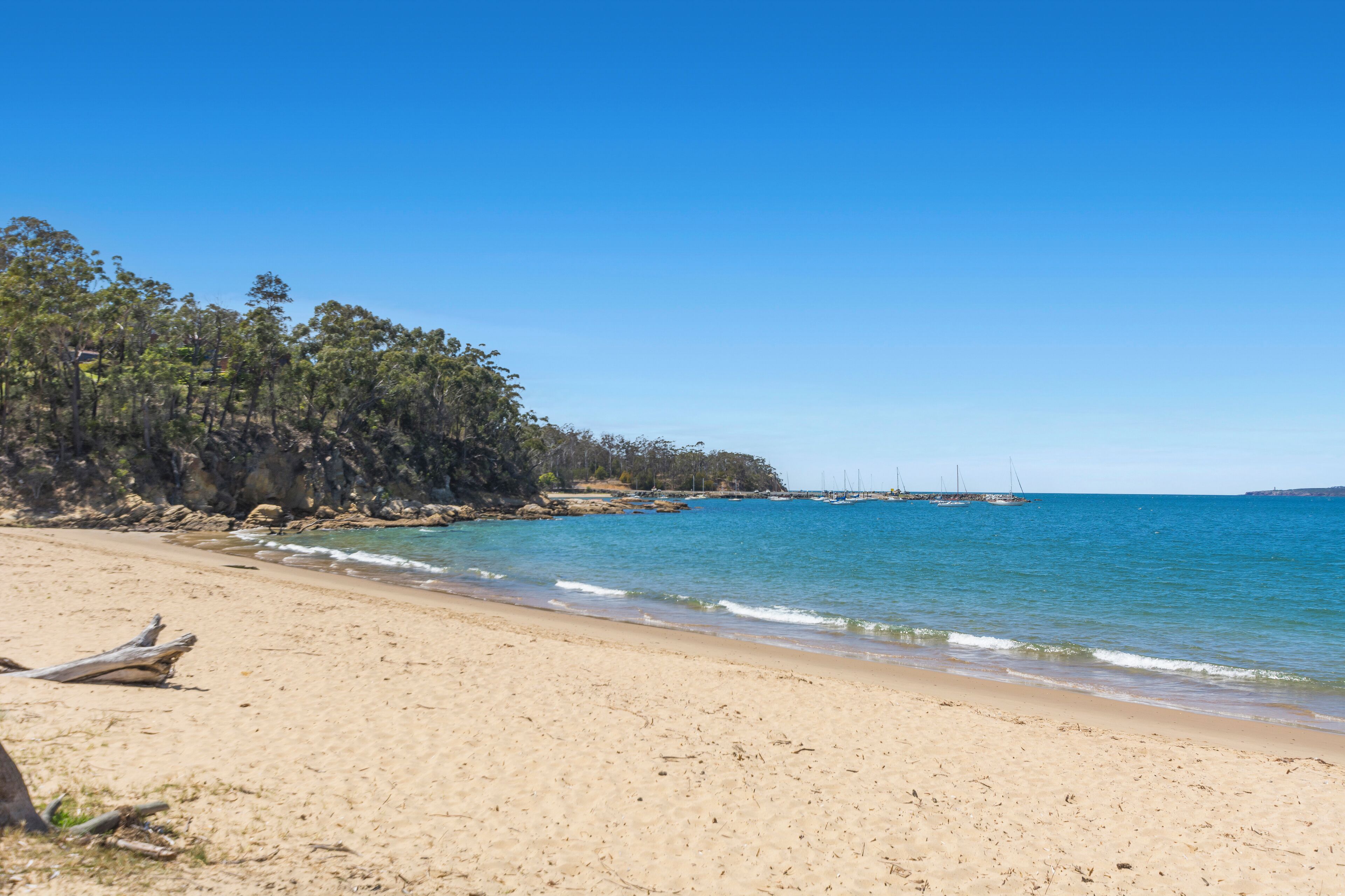 On the beach, fishing