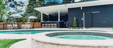 Outdoor pool, open 8:30 AM to 9:00 PM, pool umbrellas, sun loungers