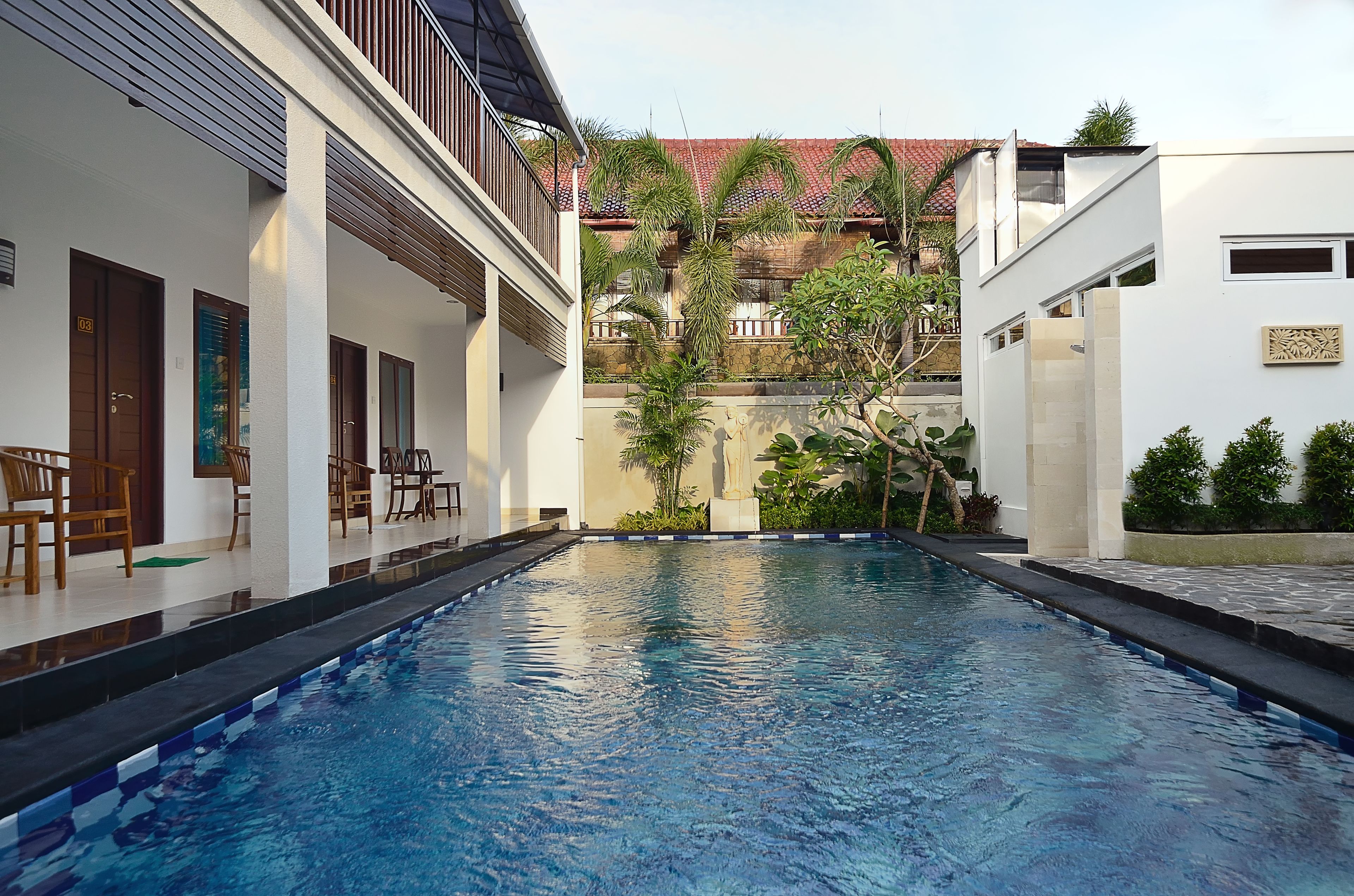 basic room, 2 single beds | outdoor pool