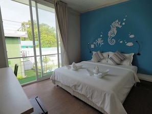 1 makuuhuone, minibaari, tallelokero huoneessa, työpöytä