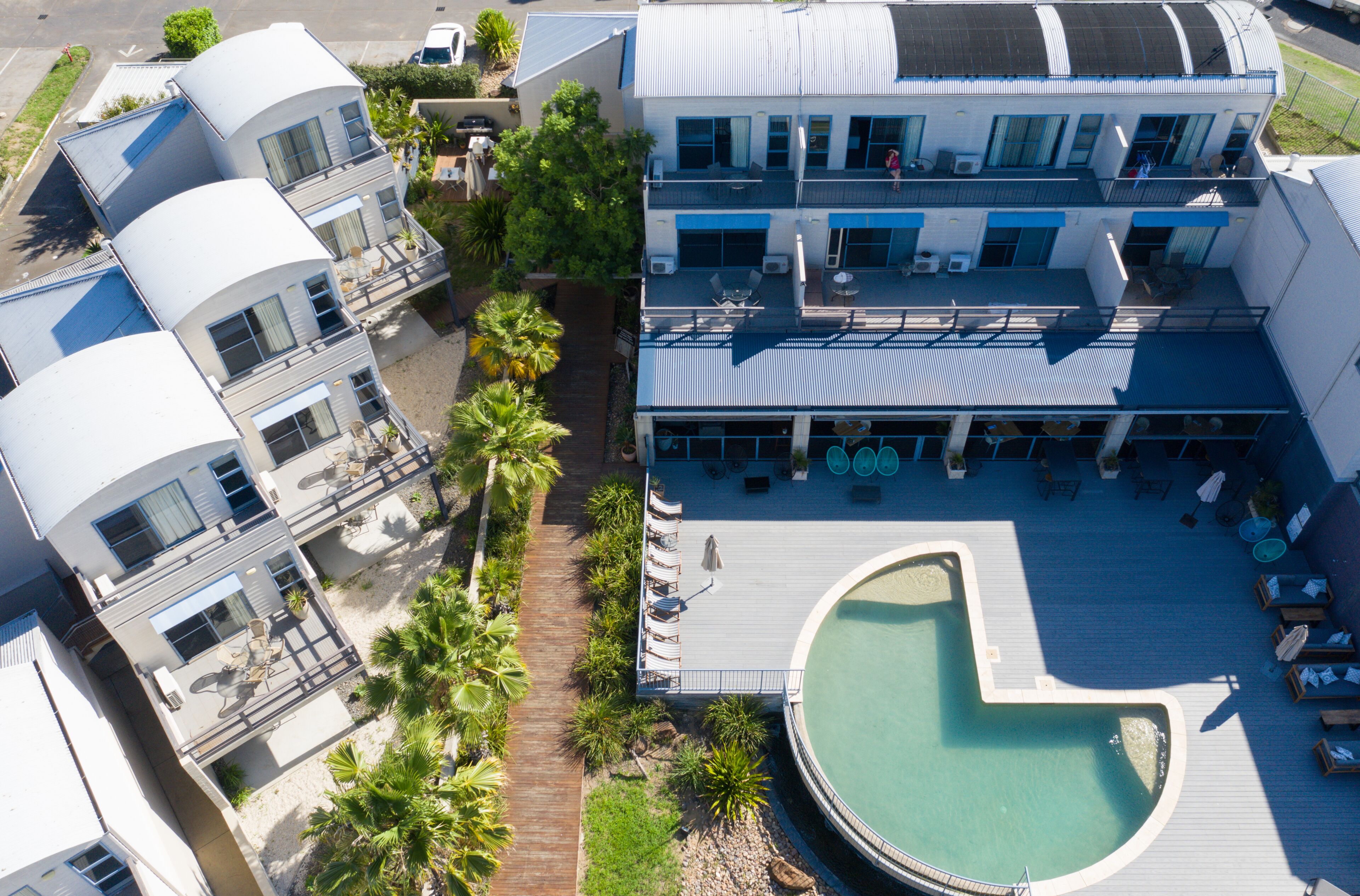 Appartement, 2 chambres, vue piscine (Steep Internal Stairs) | Vue de la chambre