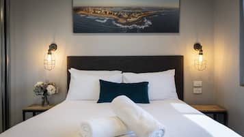 Two Bedroom Apartment with Pool View | Blackout curtains, iron/ironing board, free WiFi, bed sheets