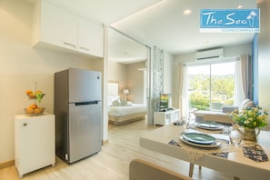 Standard Room, 1 Bedroom, Non Smoking, Microwave | In-room dining - The Sea Condominium (Sam Roi Yot)