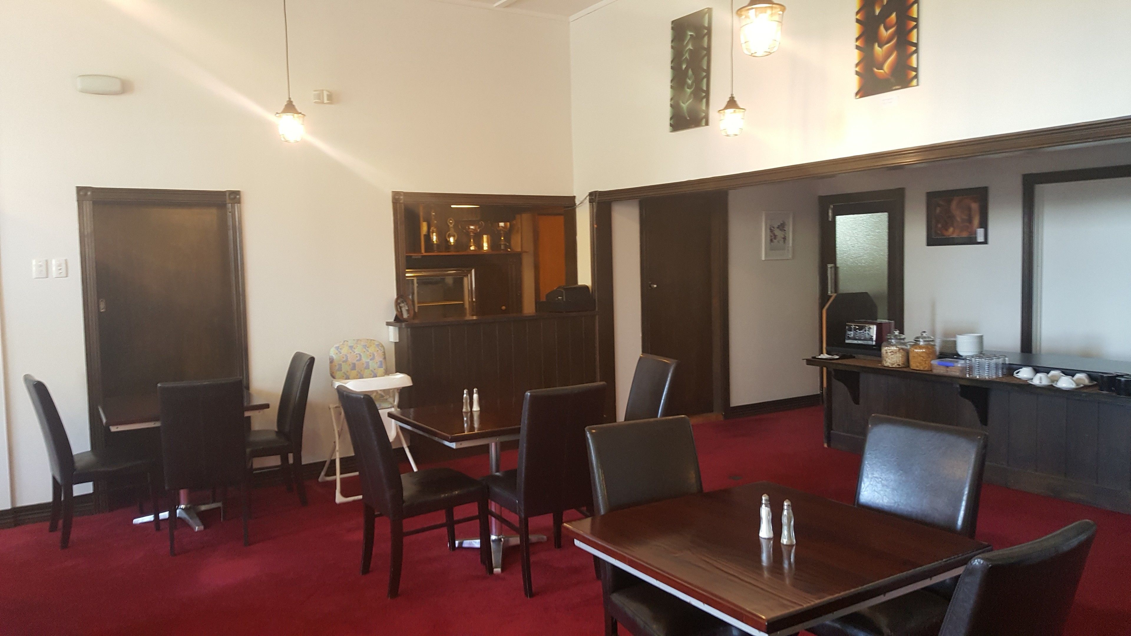 breakfast and dinner served, local and international cuisine