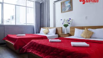 Minibar, in-room safe, desk, blackout drapes