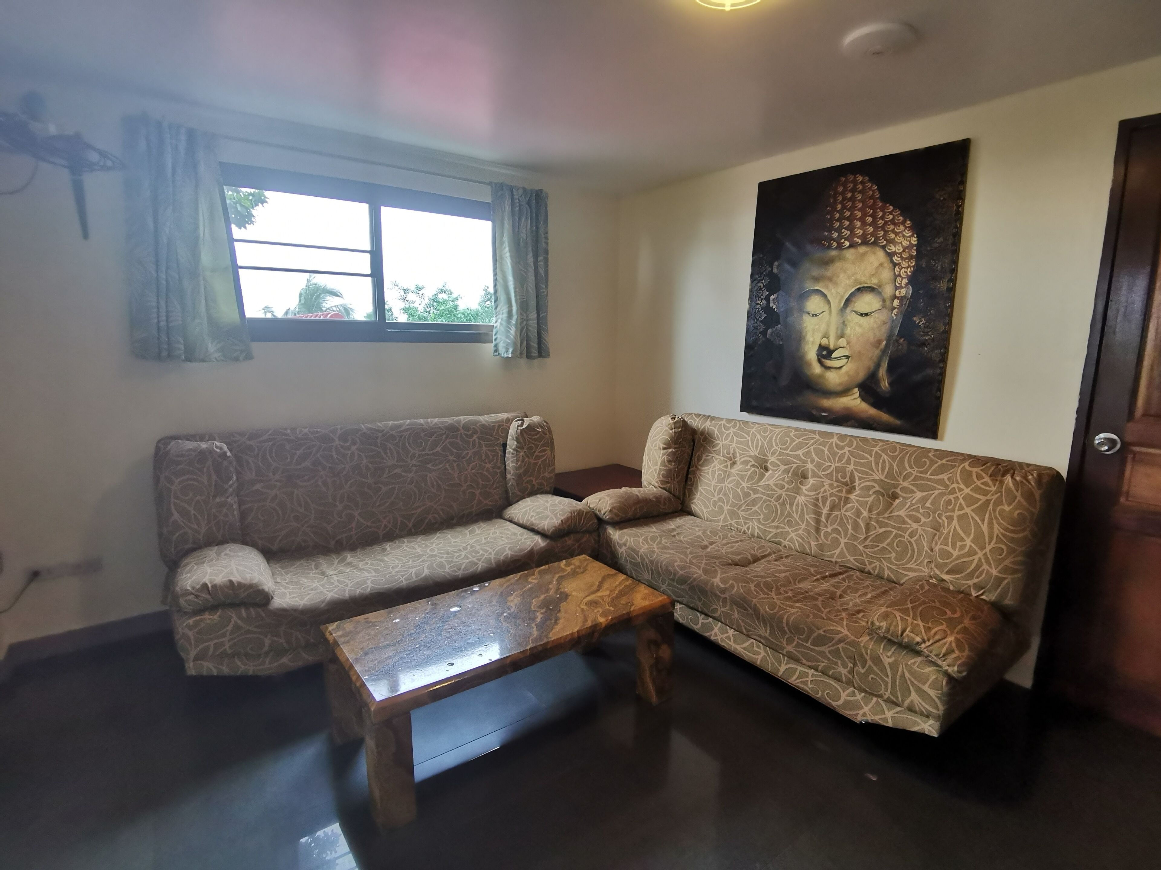 family apartment, 2 bedrooms, pool view | living area | flat-screen tv