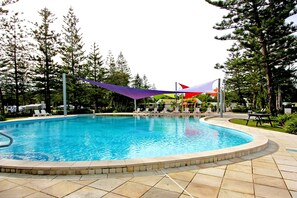 3 outdoor pools