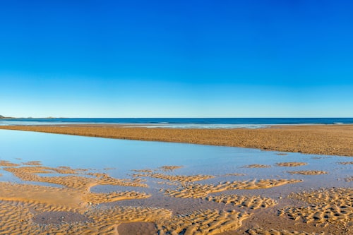 On the beach