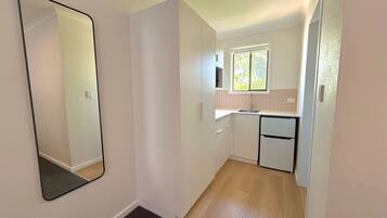 Classic Double Room | Private kitchenette | Microwave, electric kettle, toaster, cookware/dishes/utensils