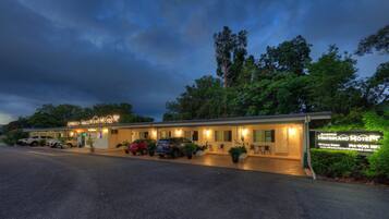 Front of property – evening/night
