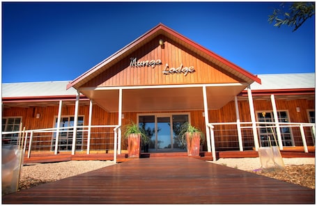 Rezeption. Mungo Lodge