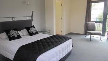 40-inch TV with satellite channels, DVD player