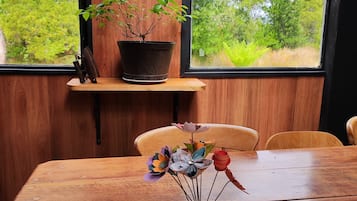 Fridge, microwave, stovetop, toaster