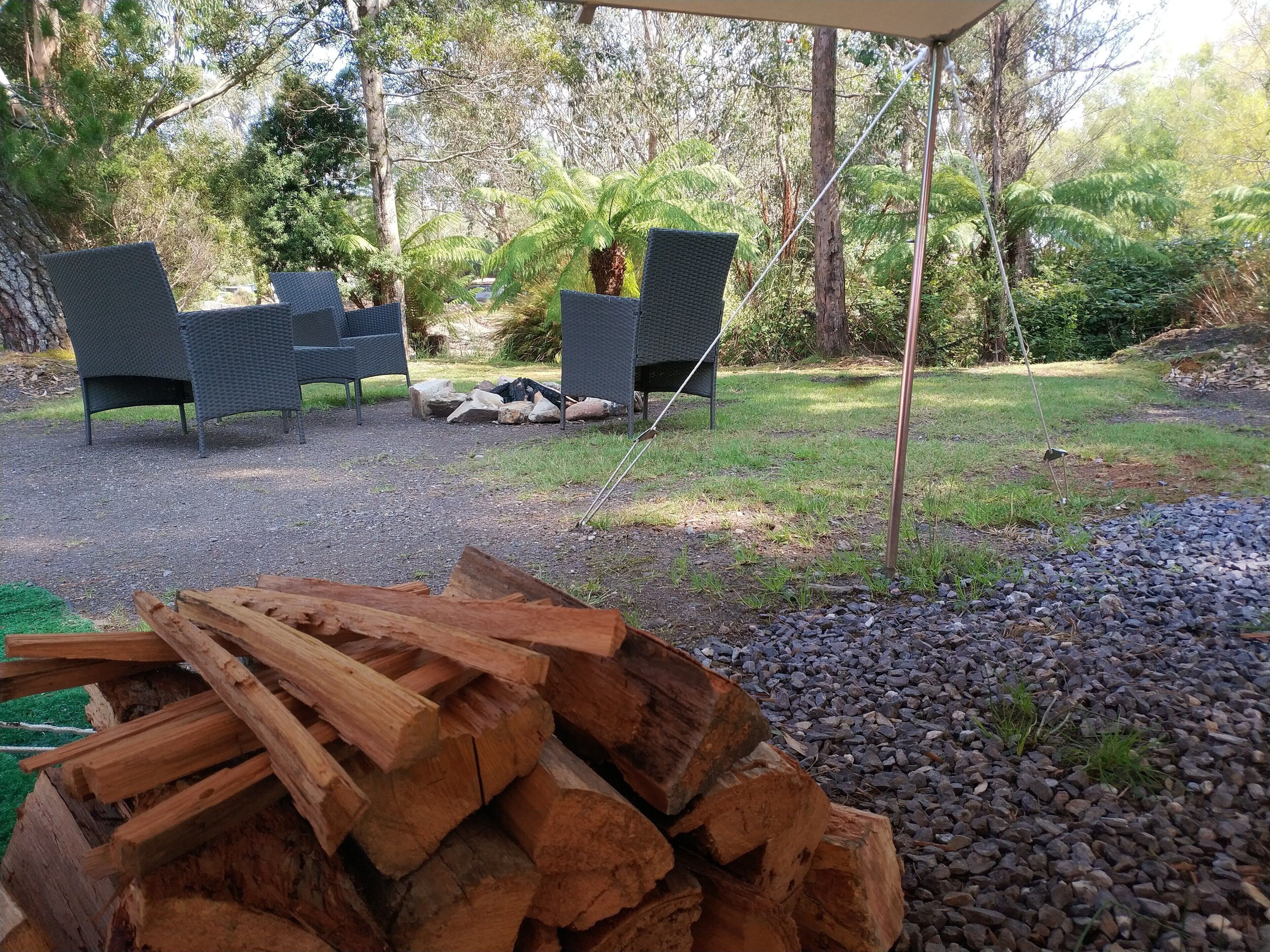 Luksustelt (Family Glamping Tent) | Terrasse/patio