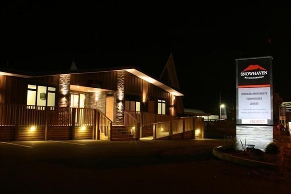 Front of property – evening/night