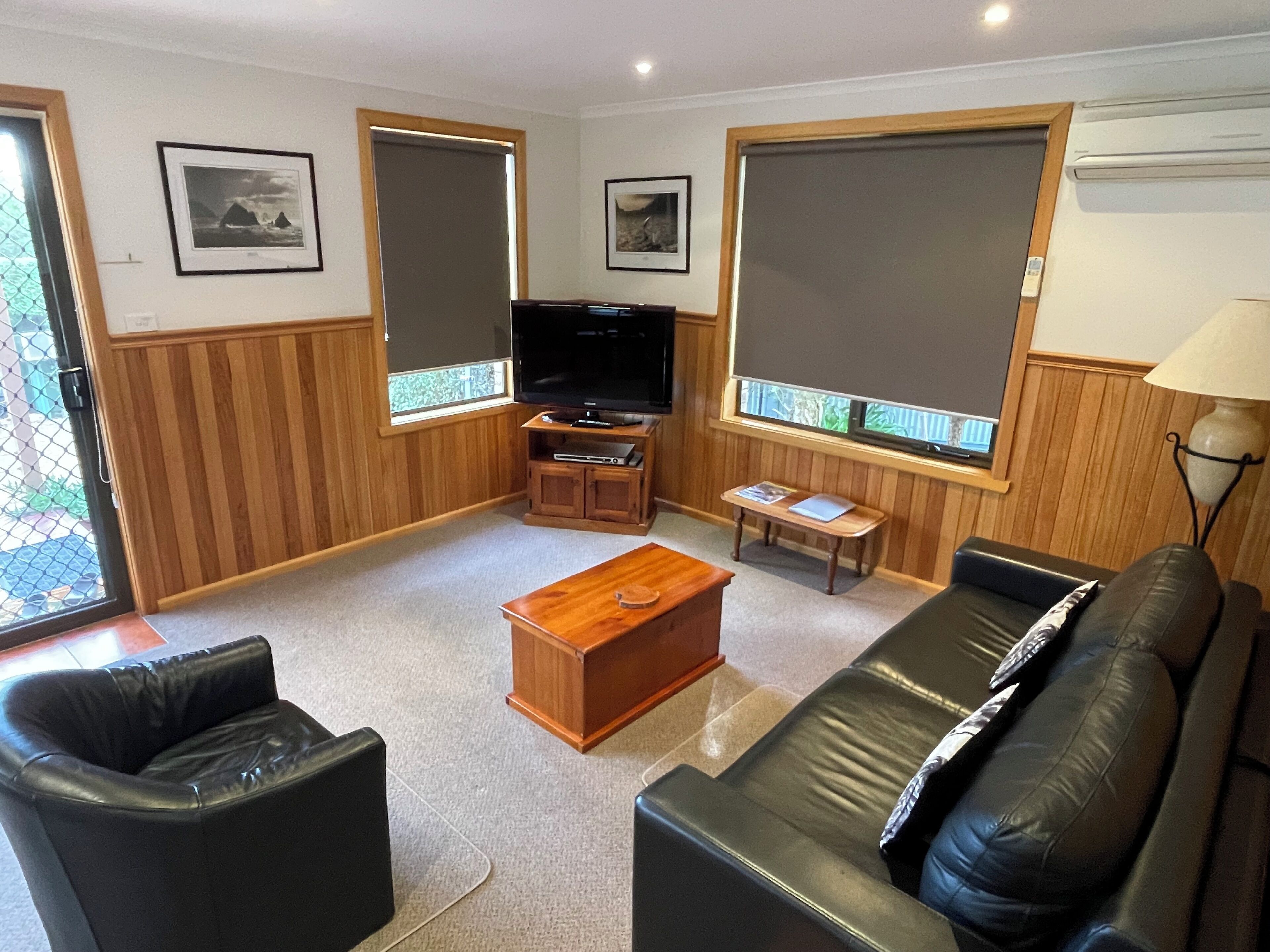 Leilighet – standard, 2 soverom, ikke-røyk, utsikt mot bukt (The Deck) | Oppholdsområde