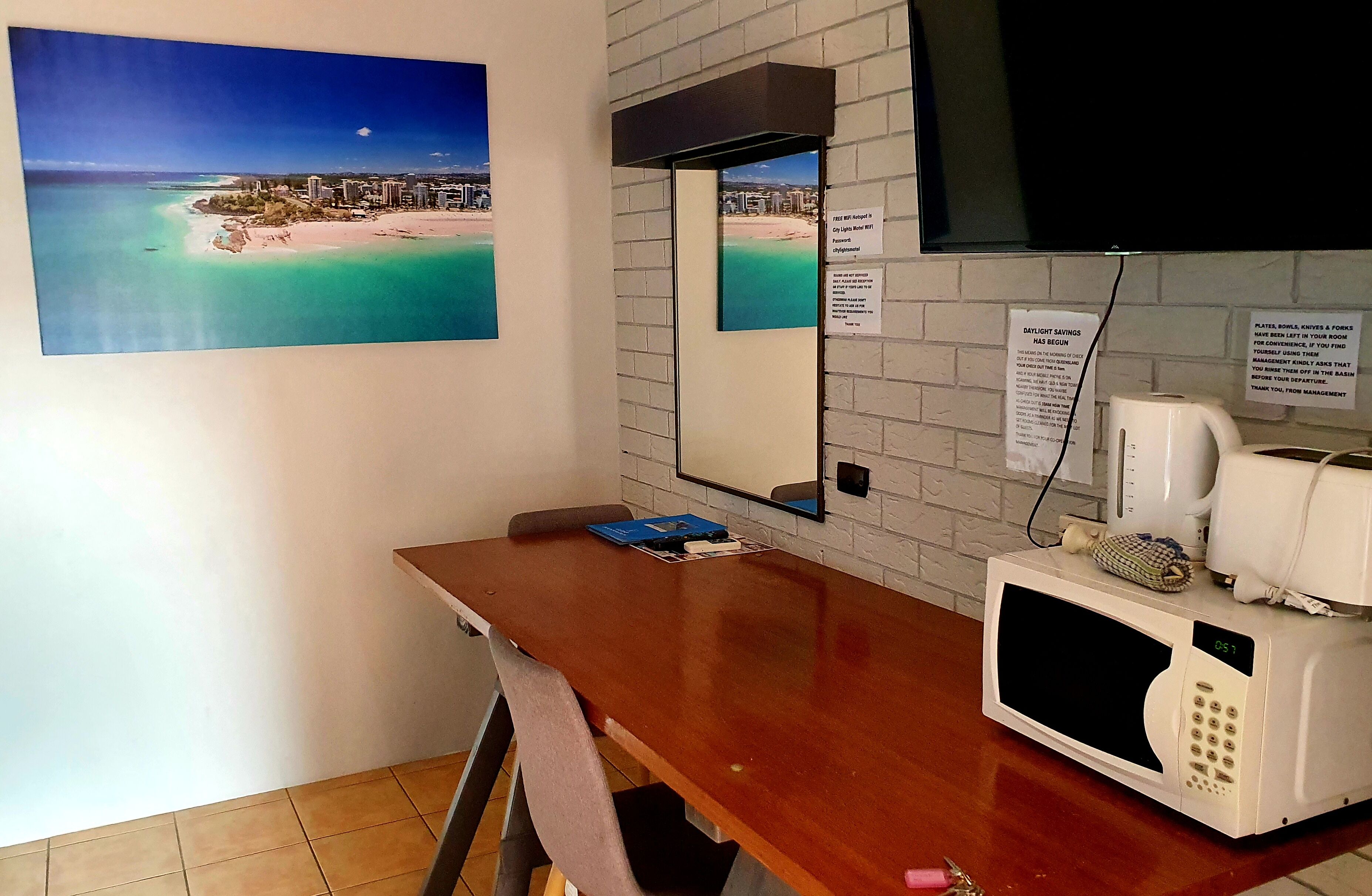 Blackout drapes, iron/ironing board, free WiFi