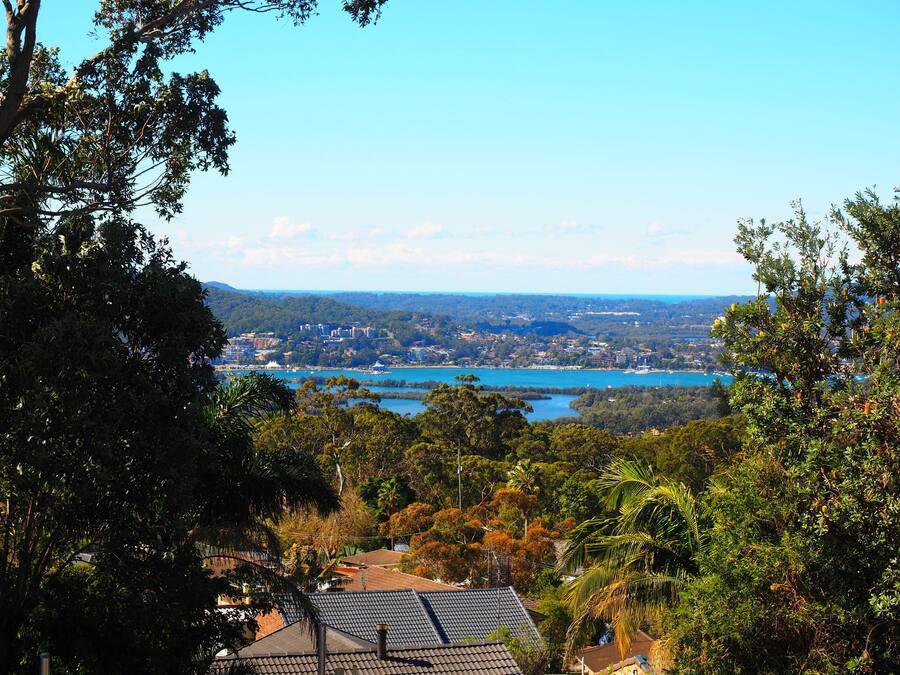 Blick von der Unterkunft