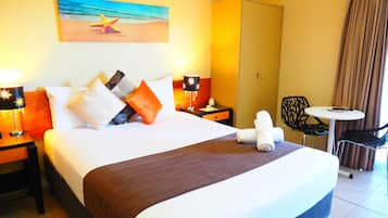 Desk, iron/ironing board, free WiFi, bed sheets