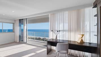 2 Bedroom Ocean View Penthouse | Living area | 42-inch flat-screen TV with digital channels, LED TV, DVD player
