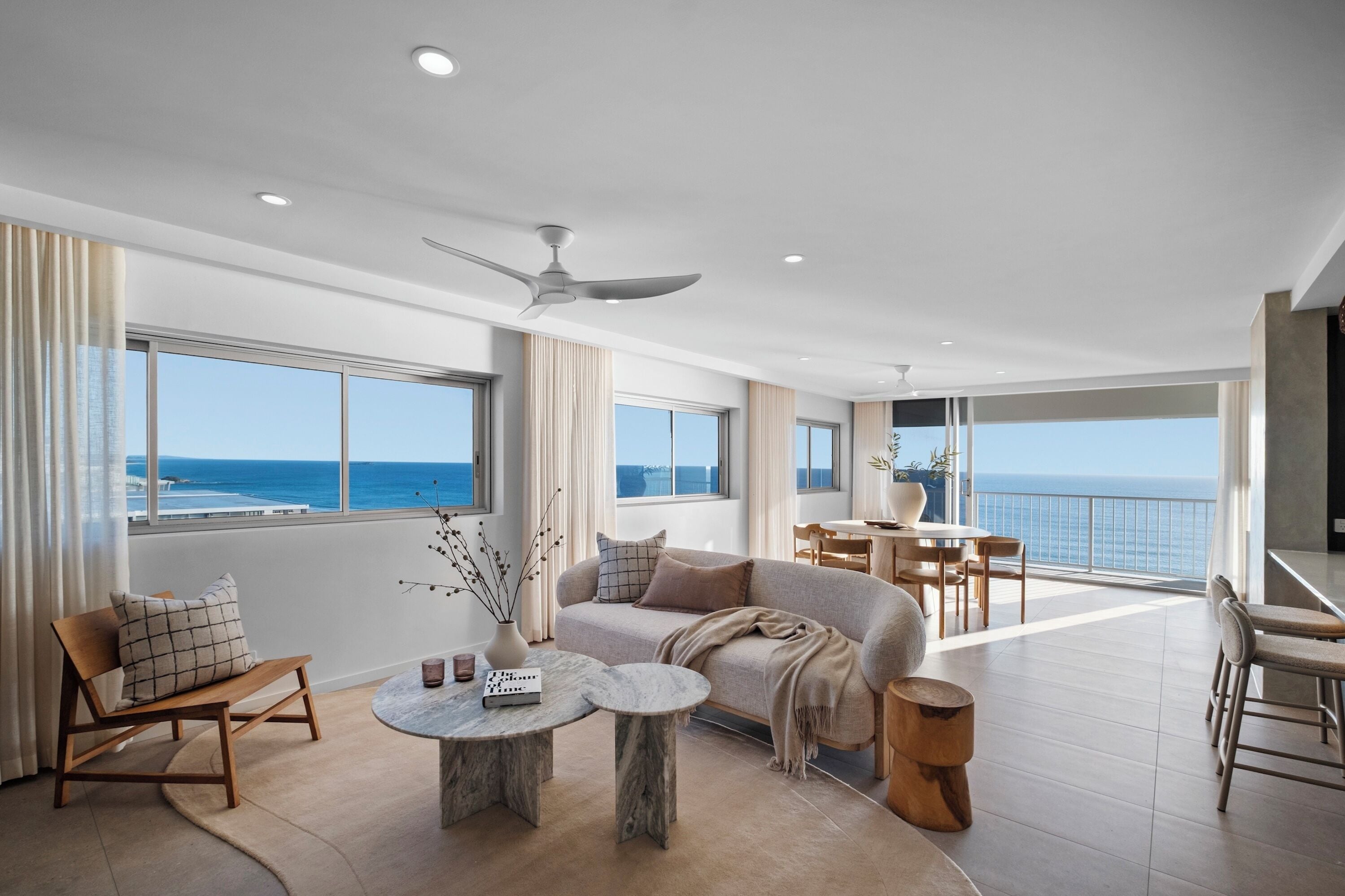 2 Bedroom Ocean View Penthouse | Living area | Flat-screen TV