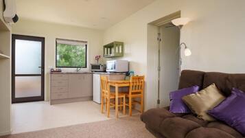 Family Garden Studio | Private kitchenette | Microwave, coffee/tea maker, electric kettle, toaster