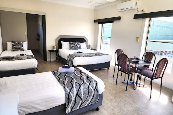 Family Room, Non Smoking, Kitchen (Queen Room / Family Room) | Laptop workspace, iron/ironing board, free WiFi, bed sheets