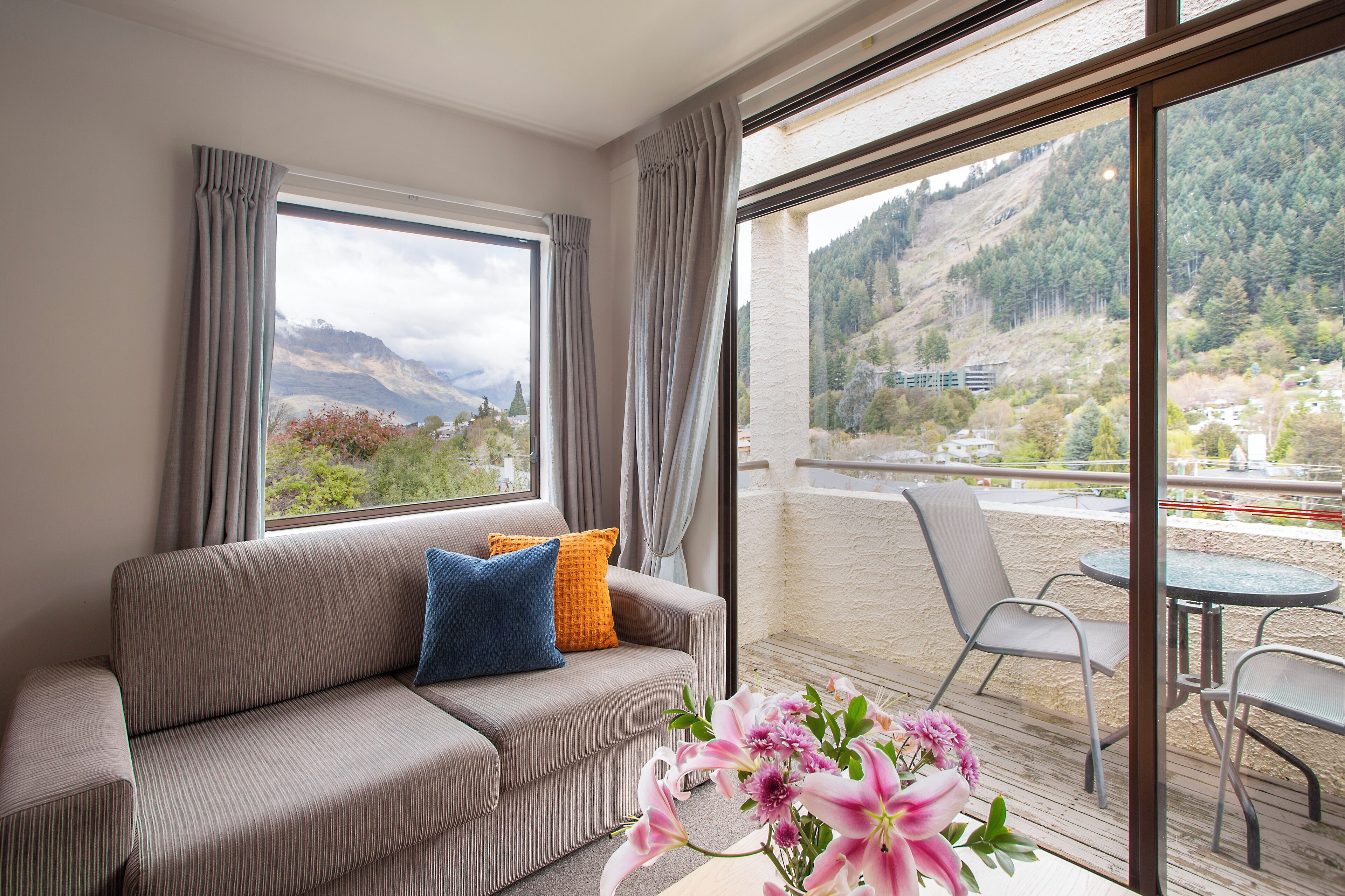 One Bedroom Apartment with Private Balcony | Living area