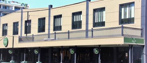 Majoituspaikan julkisivu